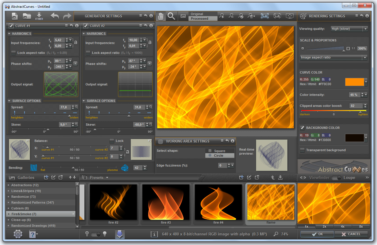 Create abstract fire wallpaper by using this photoshop plugin