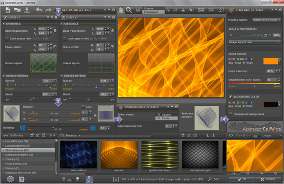 Main Window - abstract background picture app